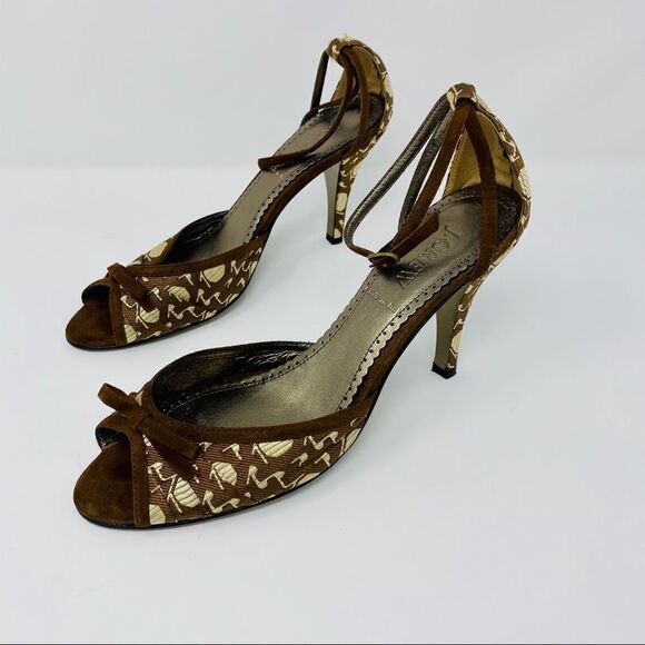 J. Crew - Patterned Peep Toe Heels (8) - Picture 3 of 9